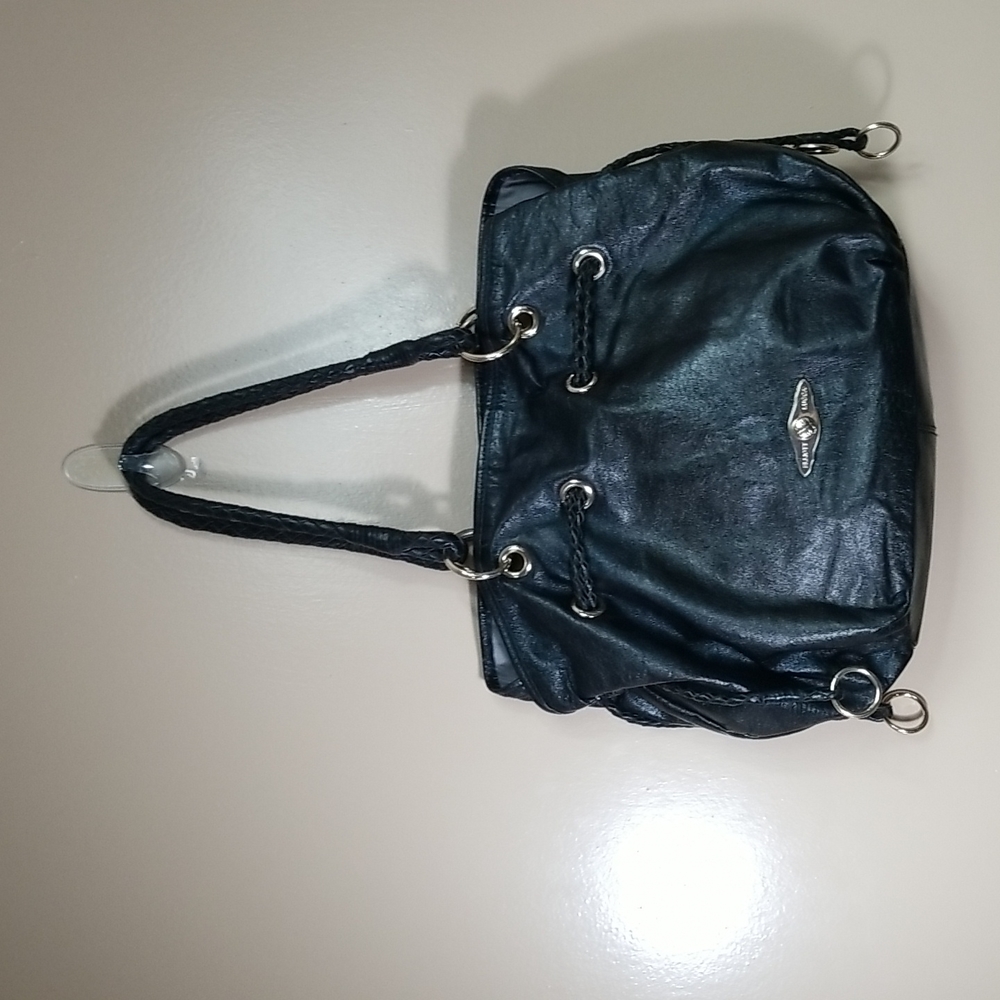 ELLIOTT  LUCCA GENUINE LEATHER BLACK PURSE / HANDBAG